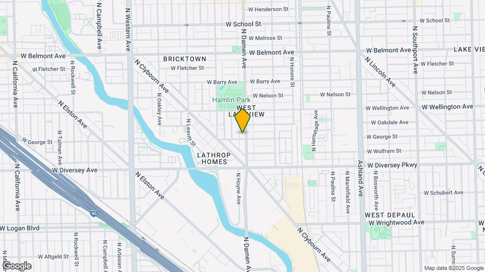 2904 N Damen Ave Mapa y Detalles de la Ubicación