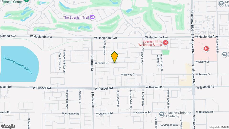 7599 W Diablo Dr Map and Location Details