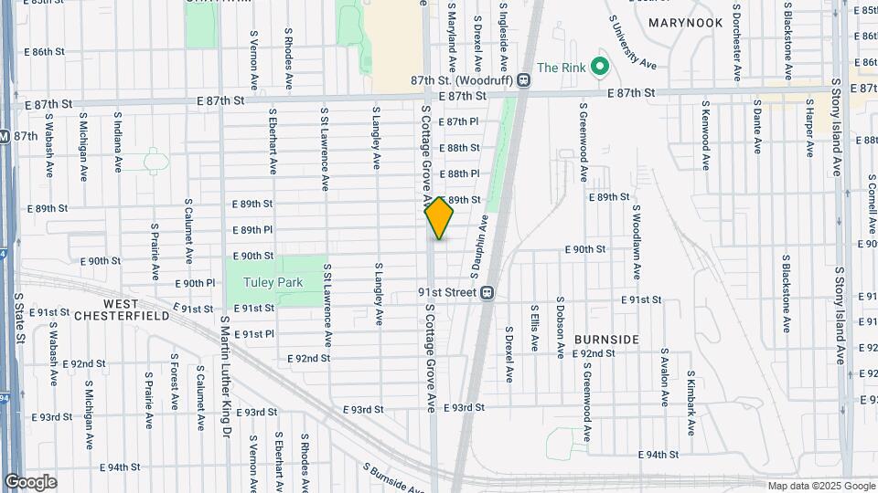 802 E 90th St Map and Location Details