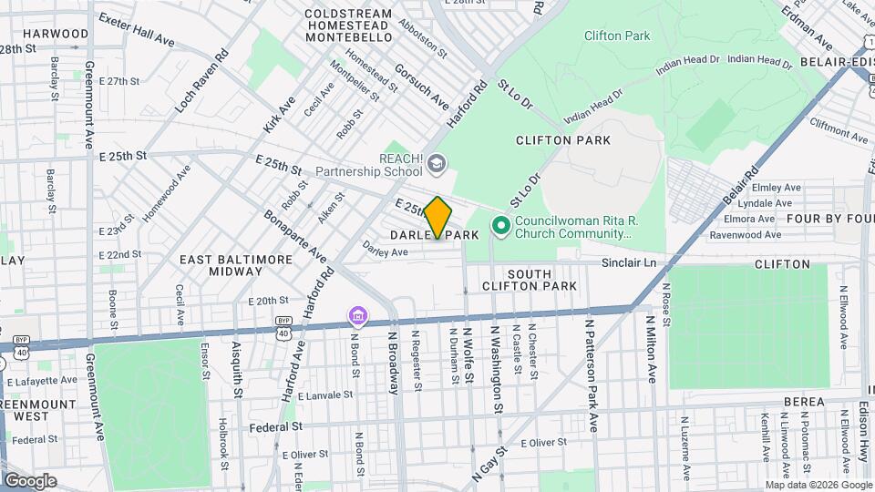 1726 Darley Ave Map and Location Details