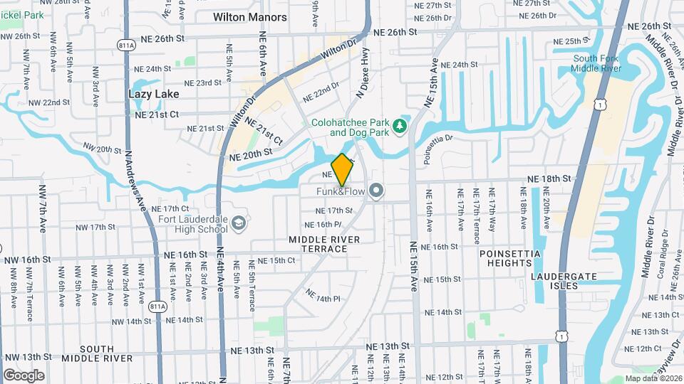 1005 NE 17th Ct Map and Location Details