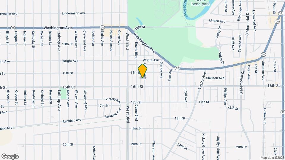 1526 Quincy Ave Map and Location Details