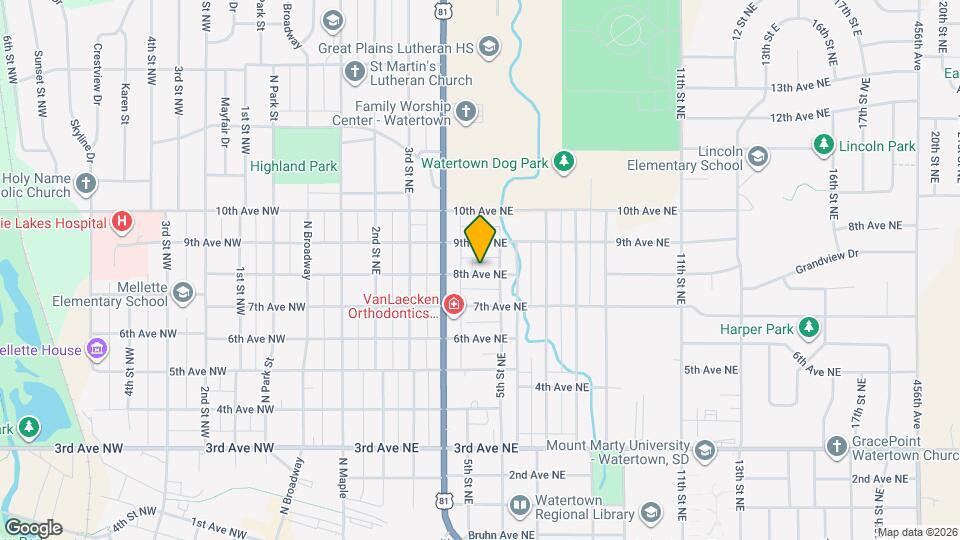 425 8th Ave NE, Unit 4 Map and Location Details