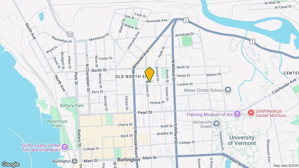 4 Loomis St-Unit -2 Map and Location Details