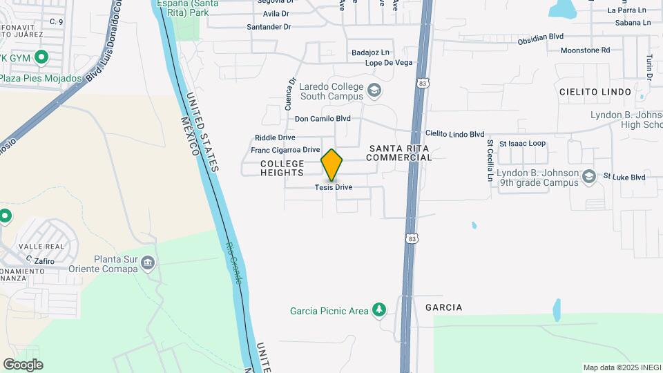 1511 Tesis Drive Map and Location Details