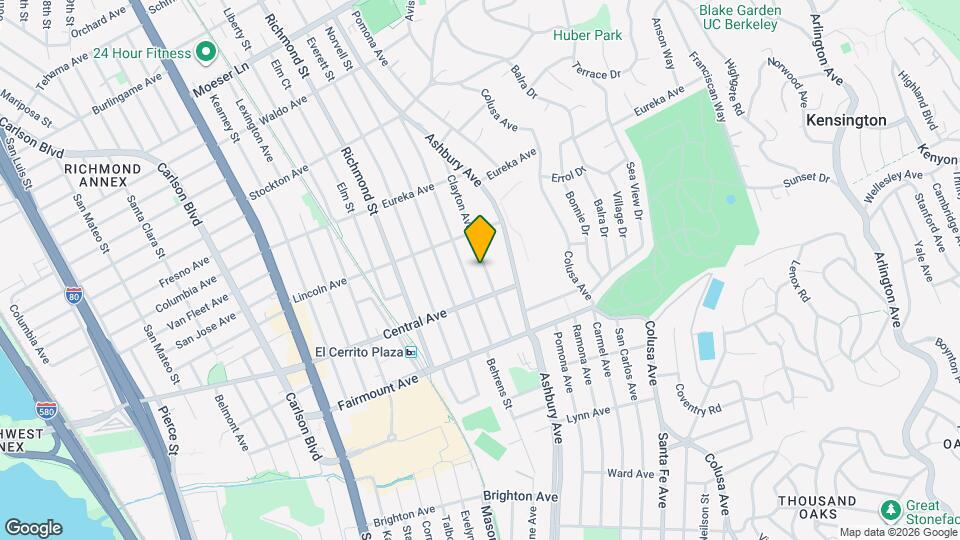 525 Clayton Ave Map and Location Details