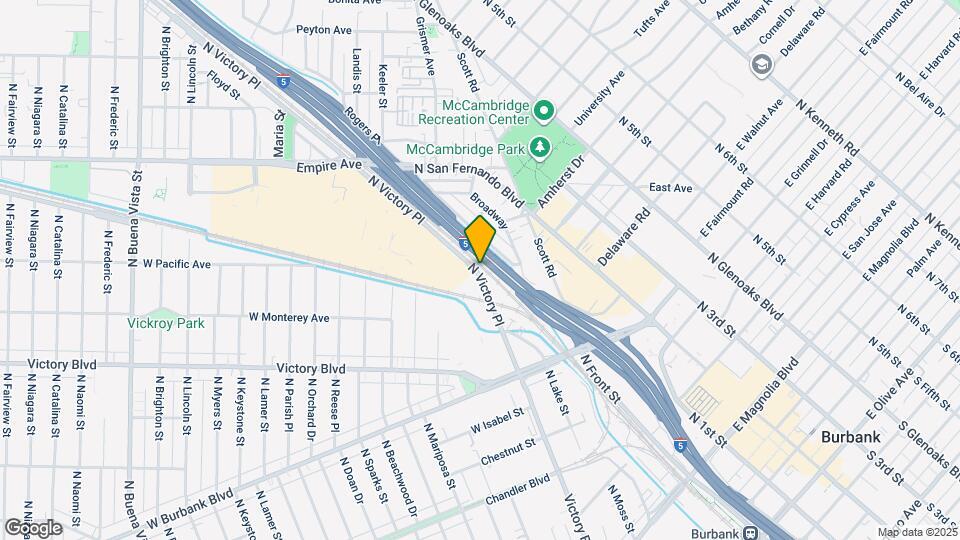 819 N Orange Grove Blvd Map and Location Details