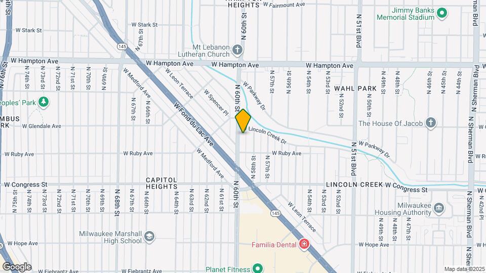 4544 N 60th St Map and Location Details