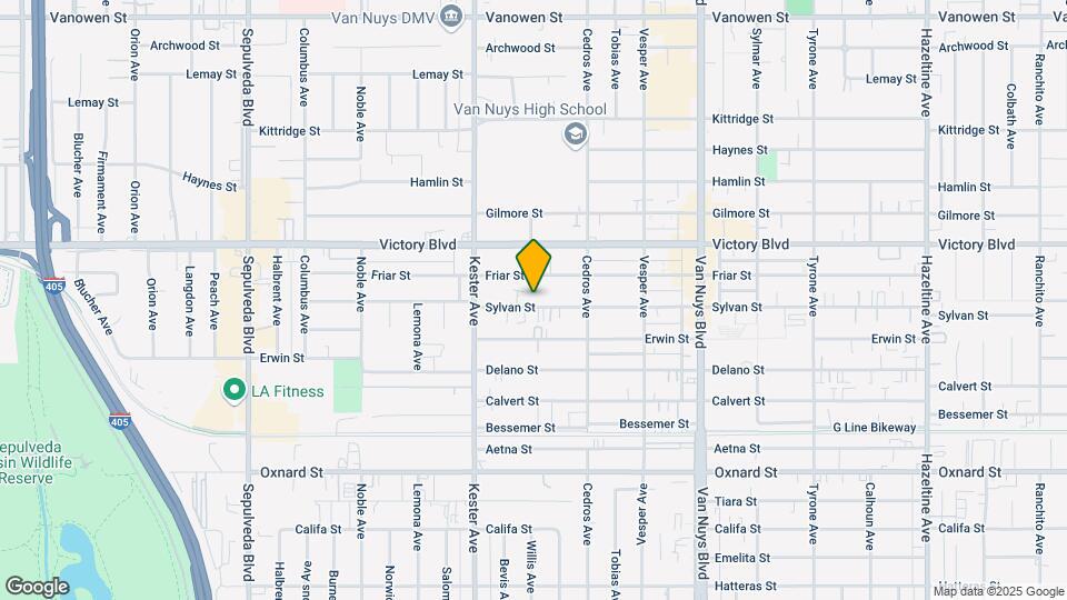 14763 Sylvan St Map and Location Details