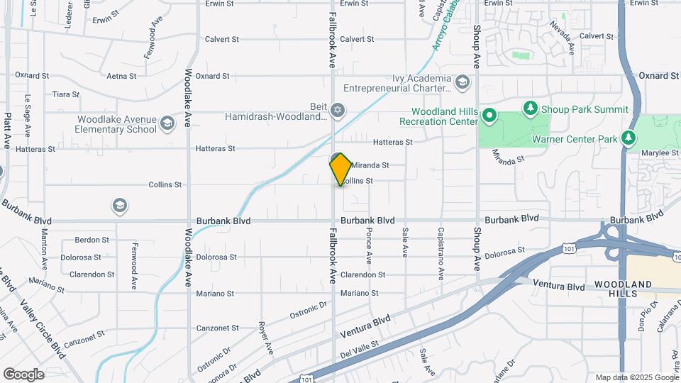 5652 Fallbrook Ave Map and Location Details