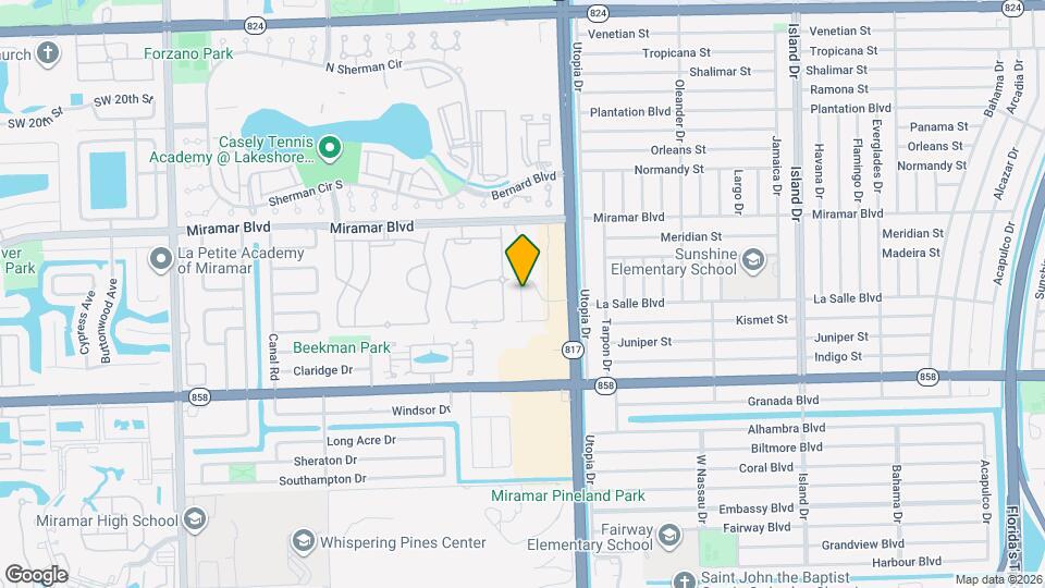 2765 SW 81st Terrace Map and Location Details