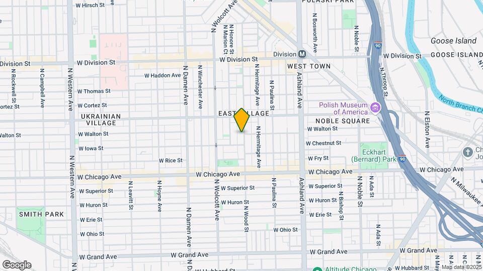 918 N Wood St Map and Location Details