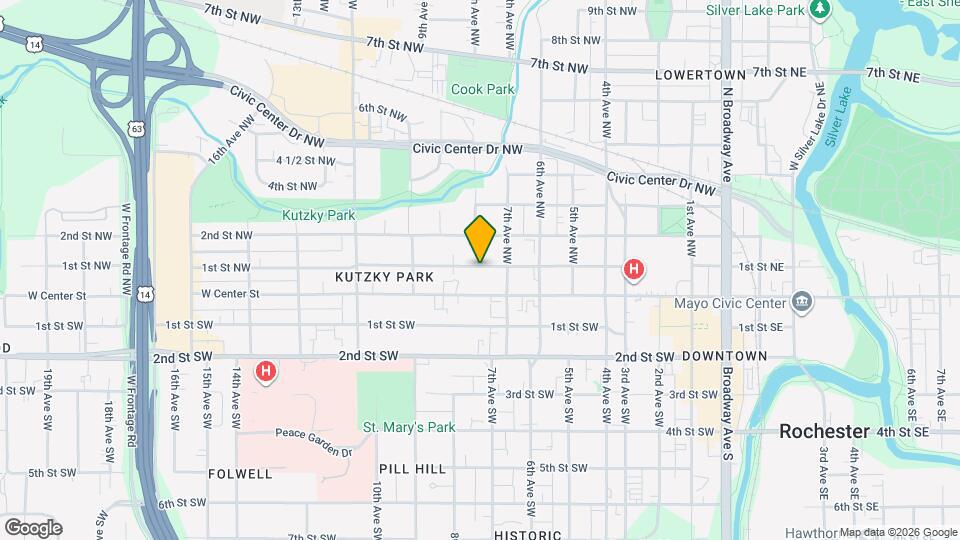 726 1st St NW Map and Location Details