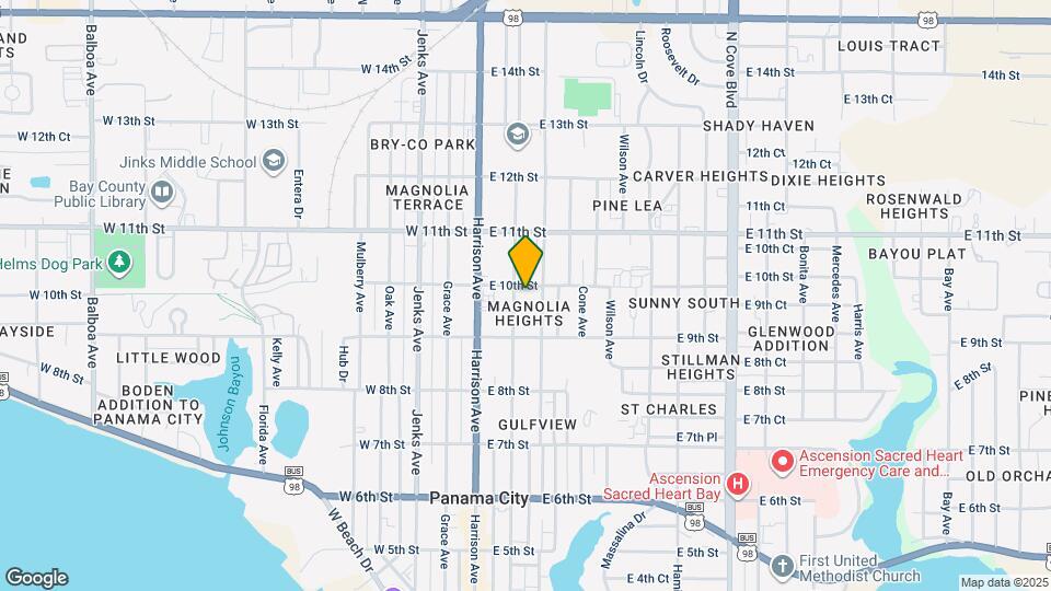 204 E 10th St Map and Location Details