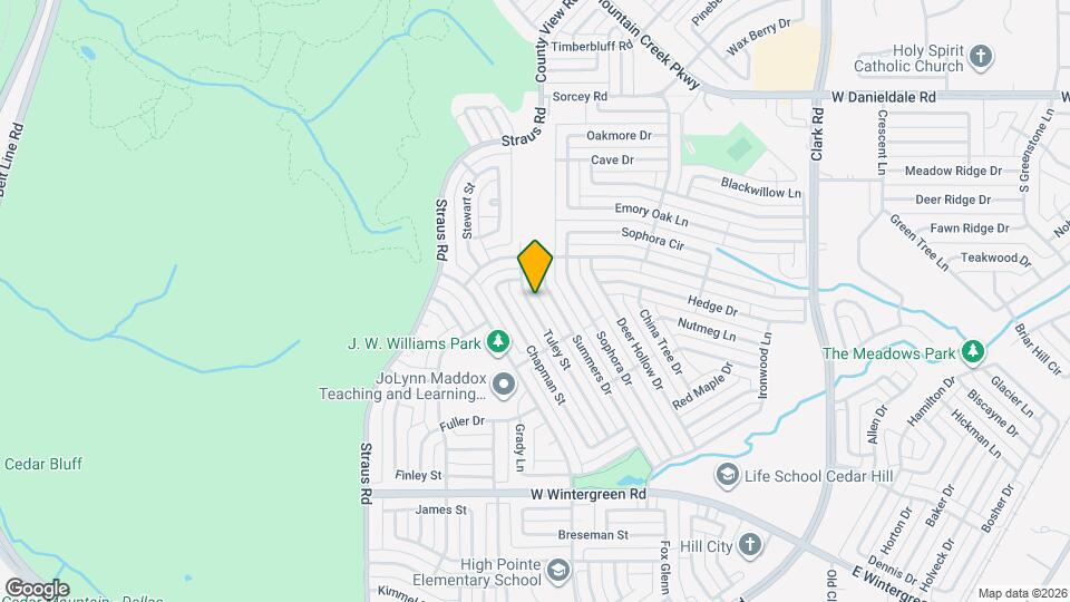 1620 Tuley St Map and Location Details