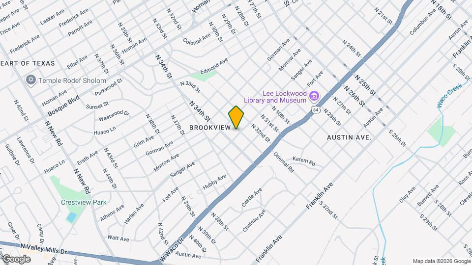 704 N 33rd St Map and Location Details