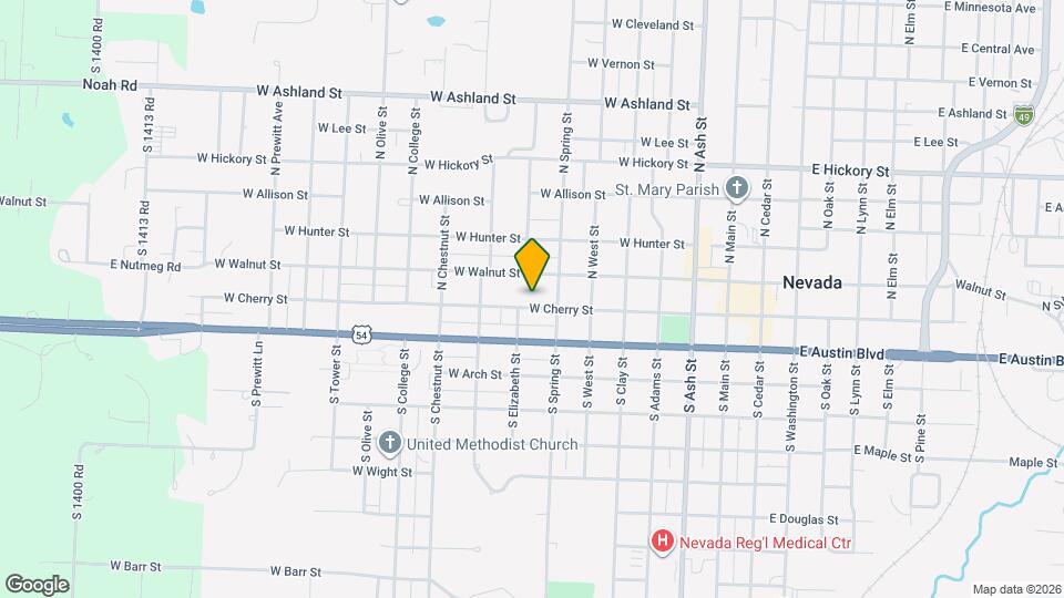 722 W Cherry St Map and Location Details