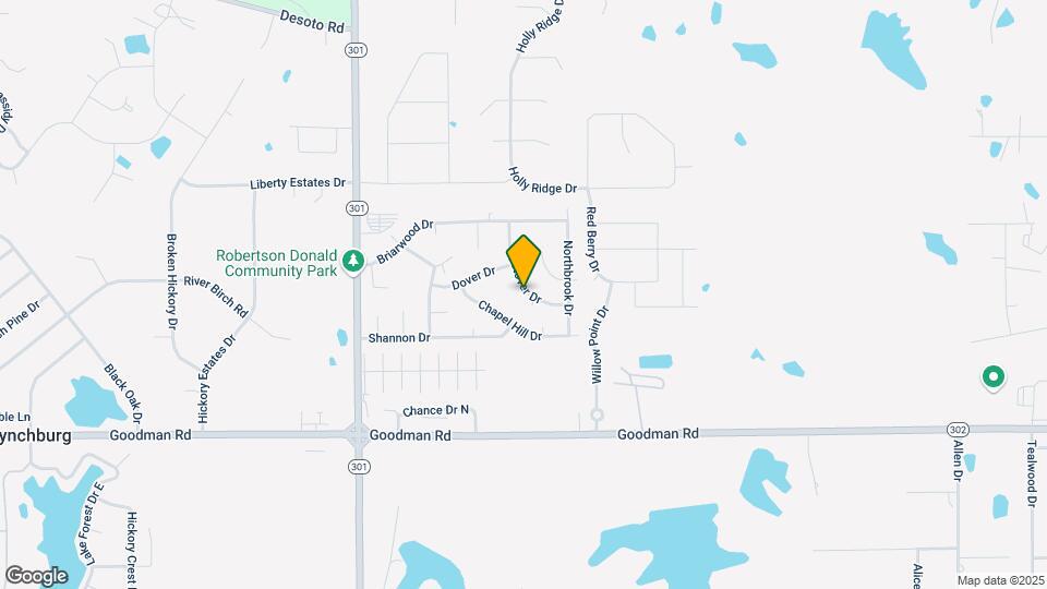 7329 Eastover Dr Map and Location Details