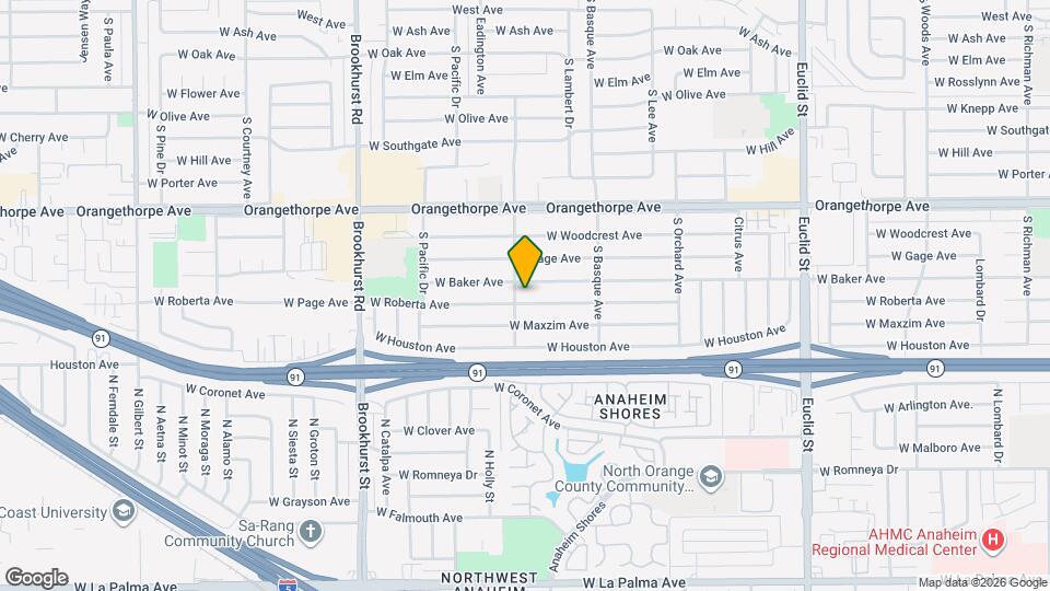 1479 W Roberta Ave, Unit B Mapa y Detalles de la Ubicación
