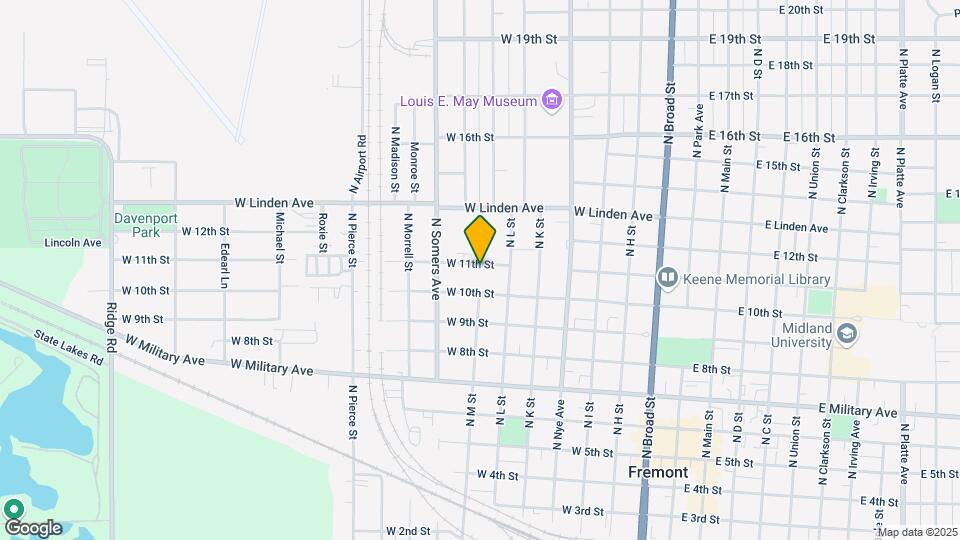 765 W 11th St, Unit D Map and Location Details
