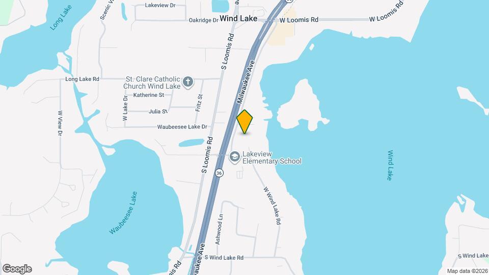 7435 W Wind Lake Rd Map and Location Details