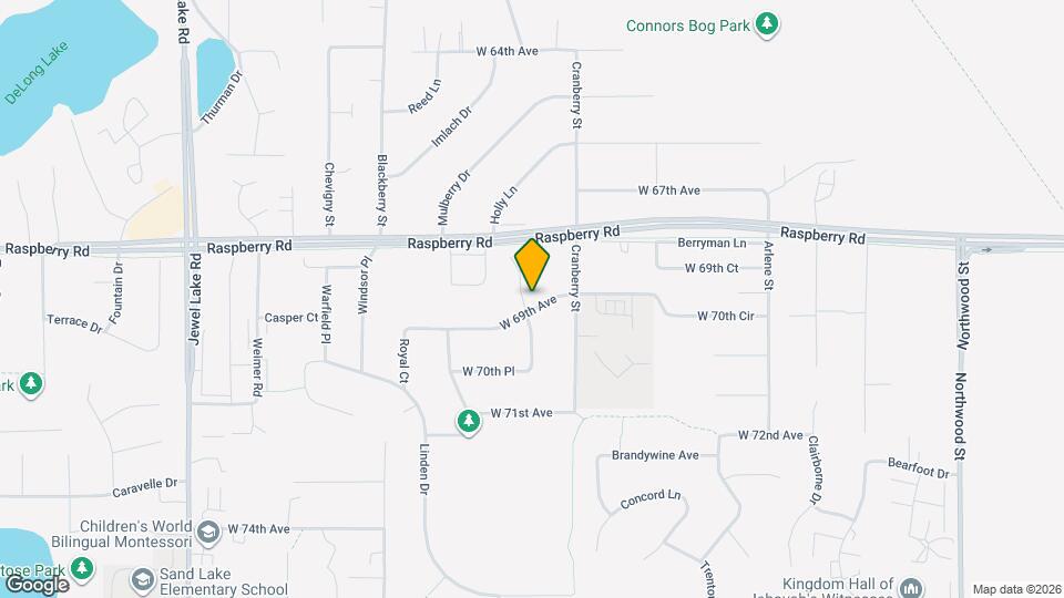 3141 W 69th Ave, Unit 2 BR Apartment Map and Location Details