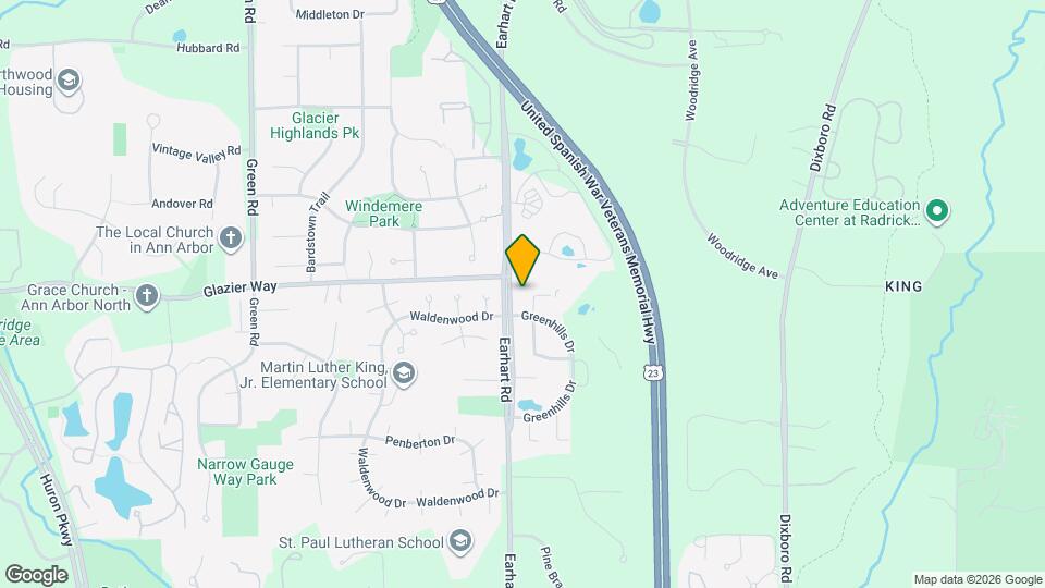 1082 Greenhills Dr Map and Location Details