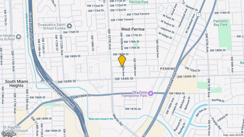10510 SW 182nd St Map and Location Details