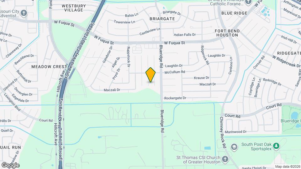 15931 Kenbrook Dr Map and Location Details