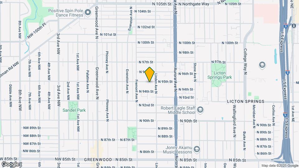 Greenlake North Apartments Map and Location Details