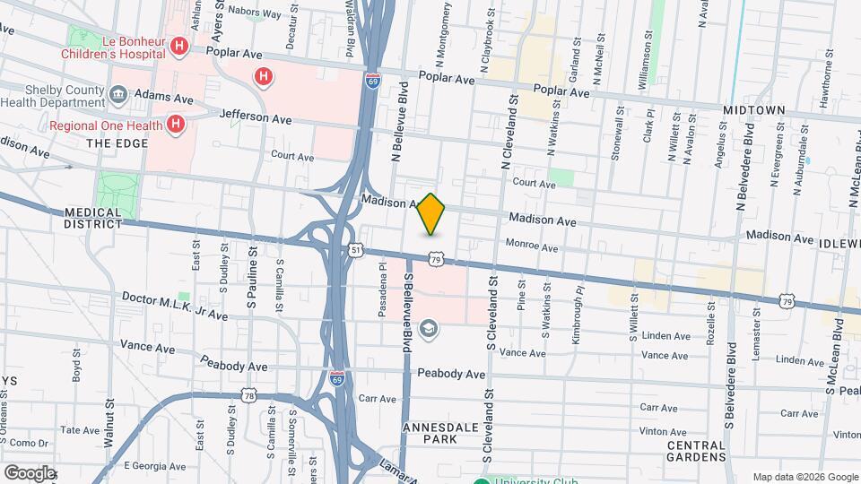 1275 Madison Ave Map and Location Details