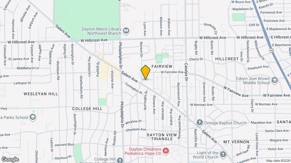 1328 Wakefield Ave Mapa y Detalles de la Ubicación