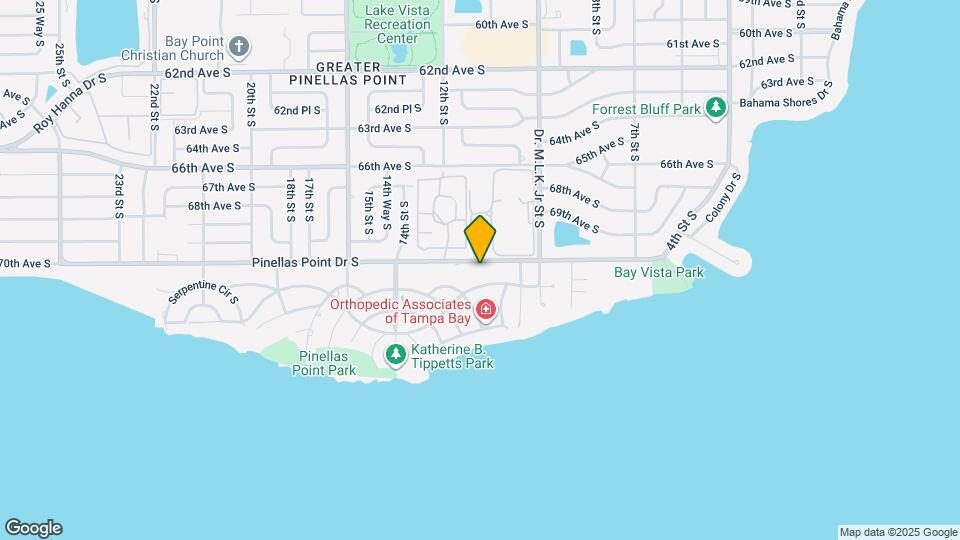 1100 Pinellas Point Dr S Map and Location Details