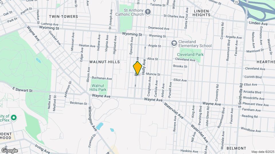 1312 Phillips Ave Map and Location Details