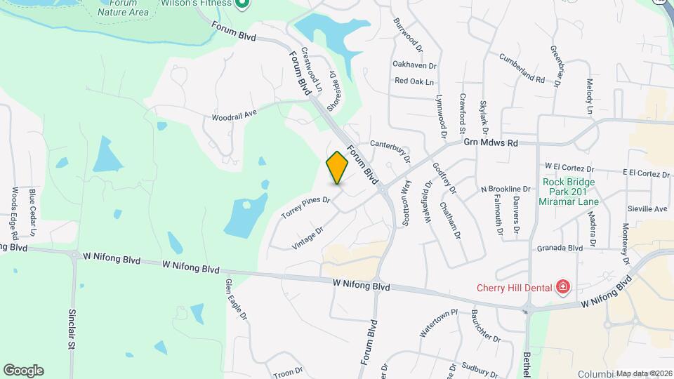 3607 Augusta Dr Map and Location Details