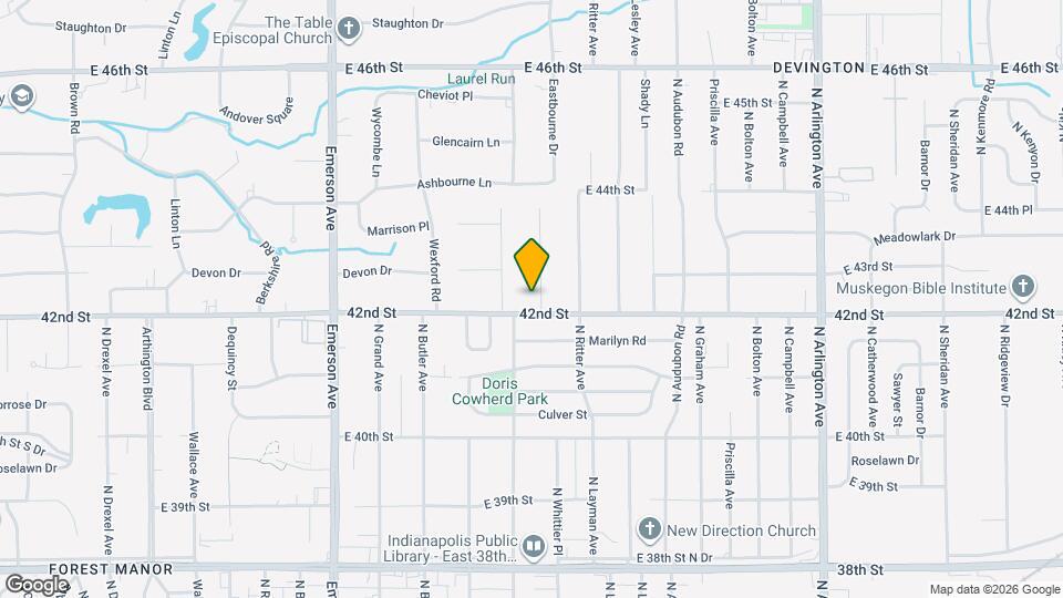 4206 N Whittier Pl Map and Location Details