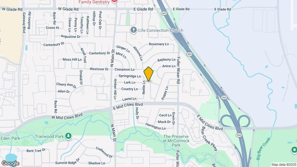 2505 Bayberry Ln Map and Location Details