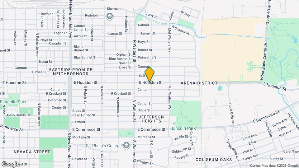 2650 E Houston St Map and Location Details