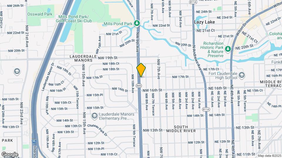1640 NW 9th Ave Mapa y Detalles de la Ubicación