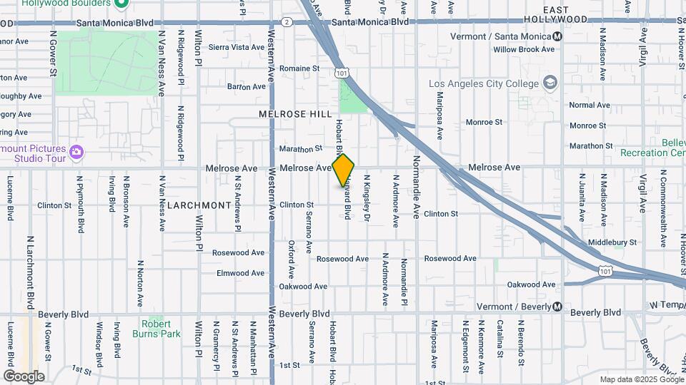 617 N Harvard Blvd Mapa y Detalles de la Ubicación