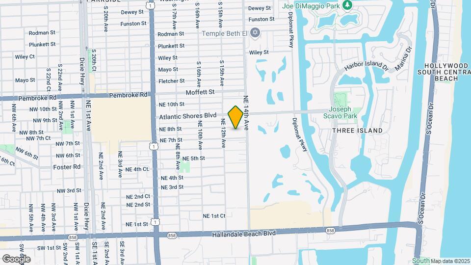 1301 NE 7th St, Unit # 508 Map and Location Details