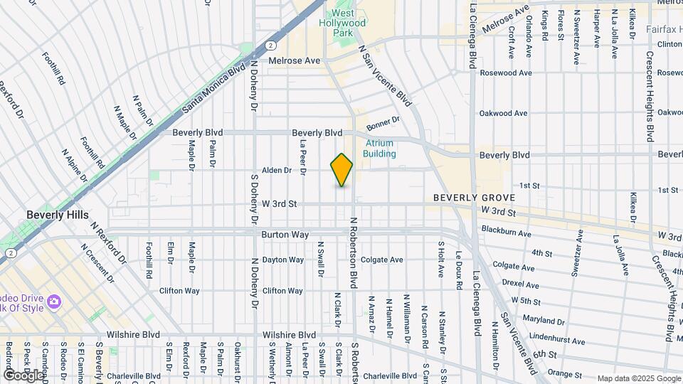 136 S Clark Dr Map and Location Details