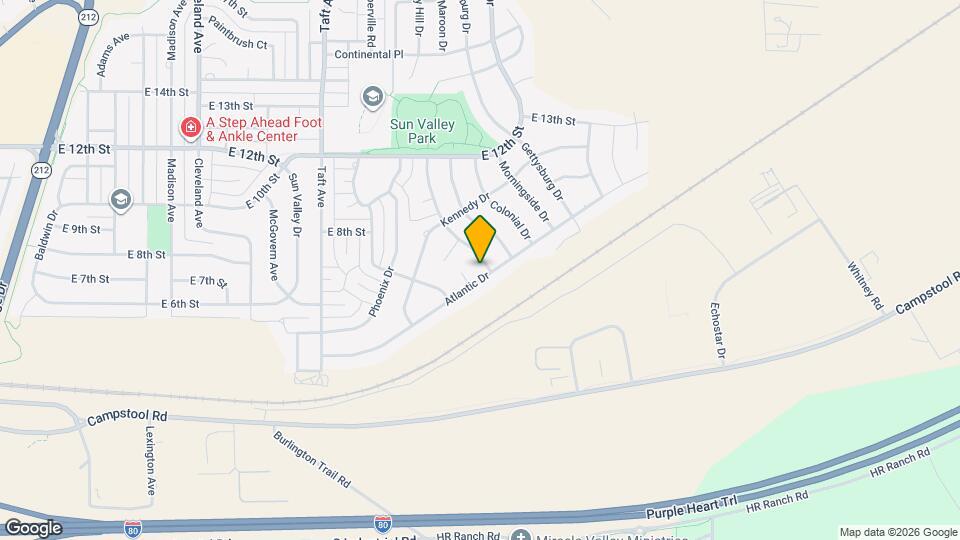 5450 Atlantic Dr Map and Location Details