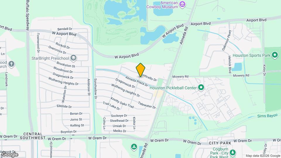 2734 Almeda Plaza Dr Map and Location Details