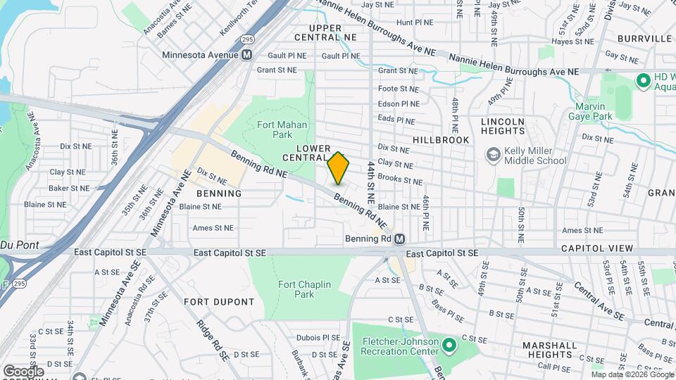 4236 Benning Rd NE Map and Location Details