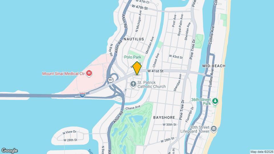 841 W 40th St Map and Location Details