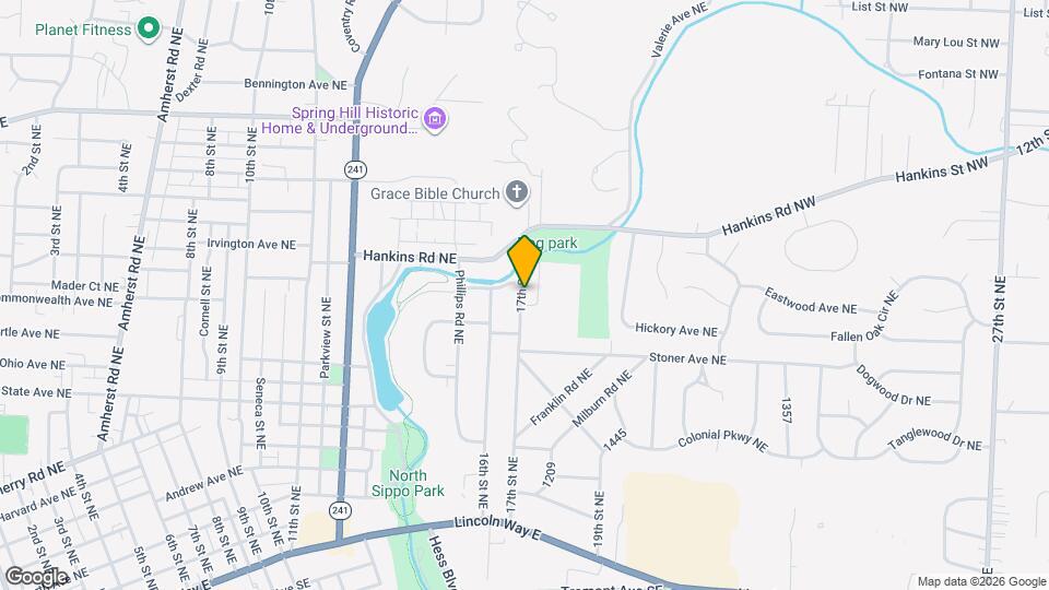 940 17th St NE Map and Location Details