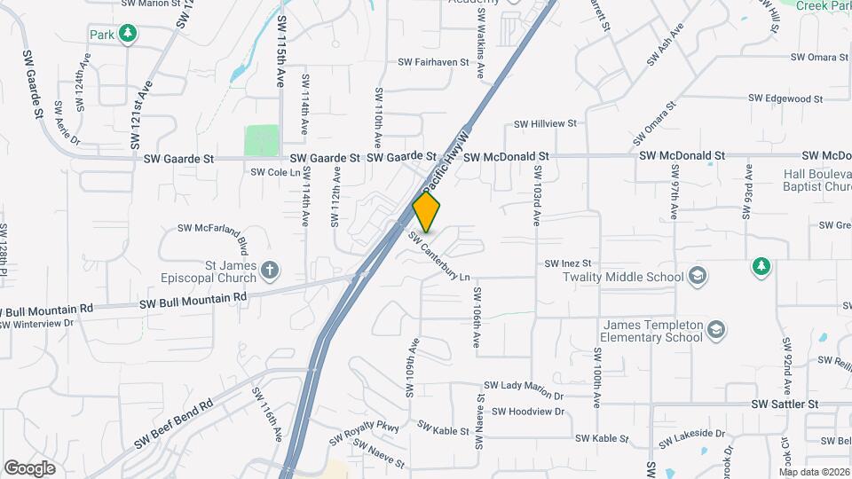 10871 SW Canterbury Ln Map and Location Details