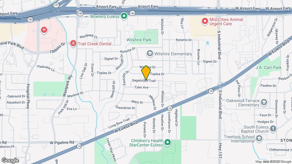 1703 Sagebrush Trail Map and Location Details