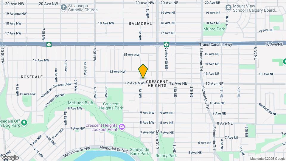 136 12 Av NW Map and Location Details